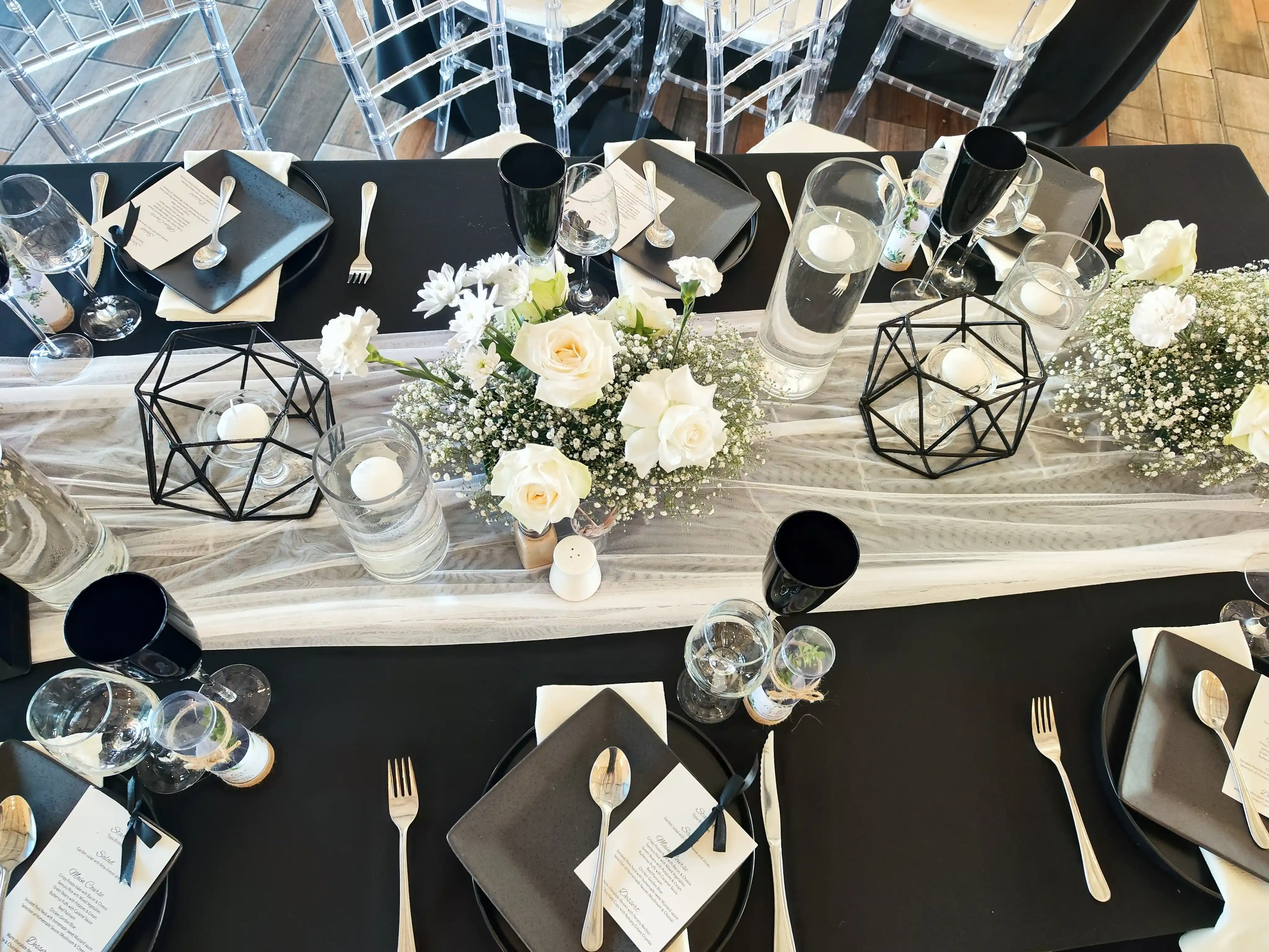 A vintage-style Syzygy audio guestbook handset at a wedding