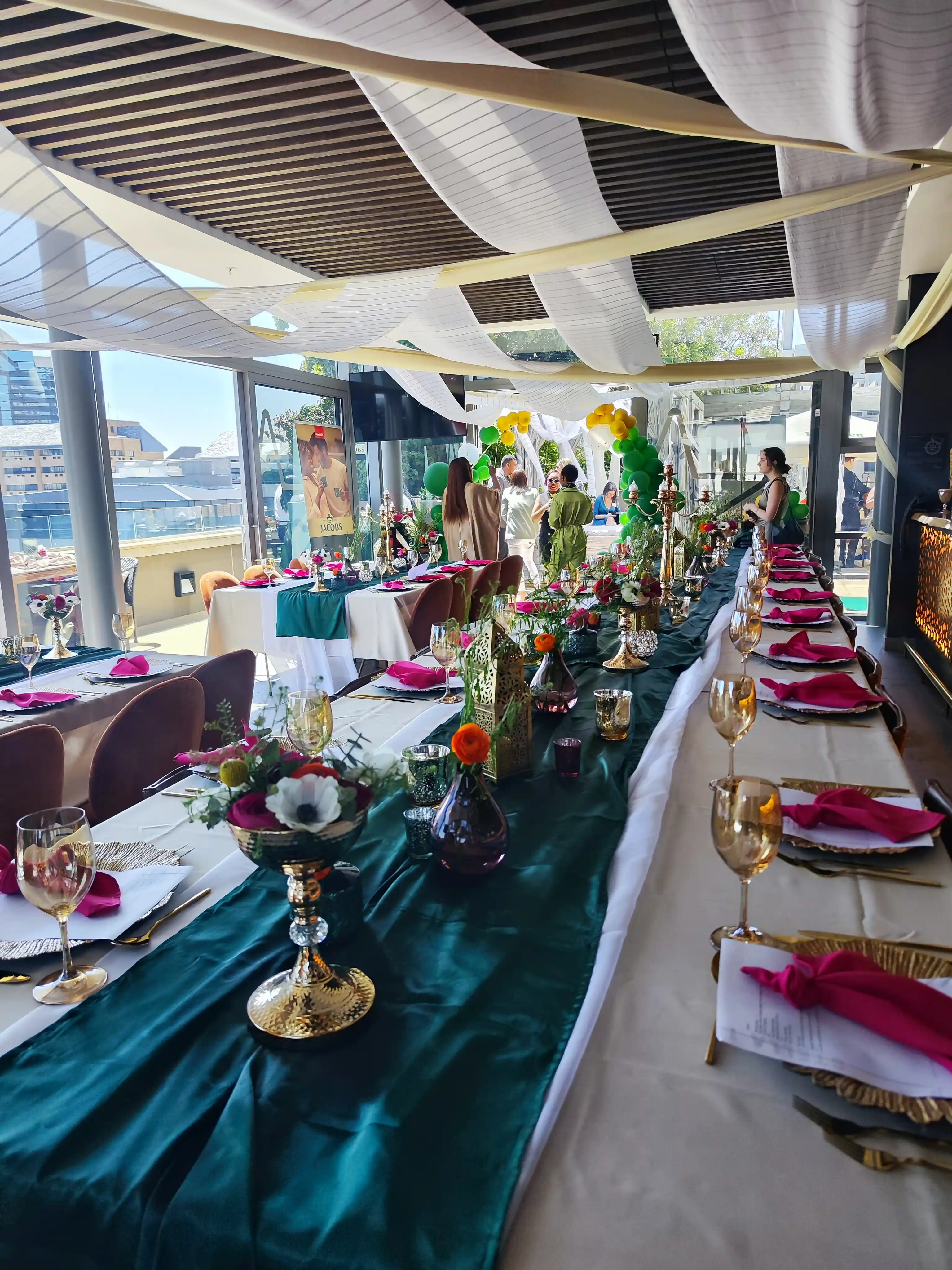 A premium Syzygy booth setup at a high-end Gauteng event